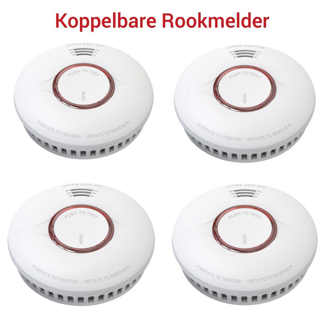 D&D Rookmelder TSS380D - HR Promo M Draadloos koppelbaar met 10 jaar lithium Batterij Met Q - Label - D&D Fireprotect