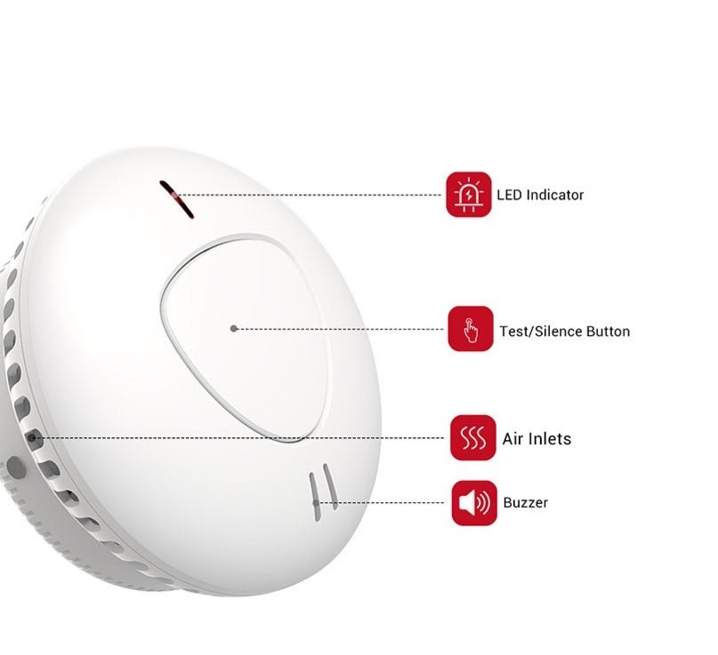 D&D Slimme Rookmelder AJ - 765RF - WI koppelbaar + Wifi en 10 Jaar Batterij - D&D Fireprotect